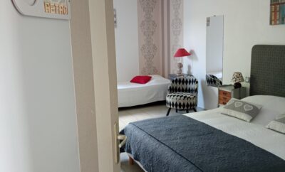 Retro Bedroom for 3 person.