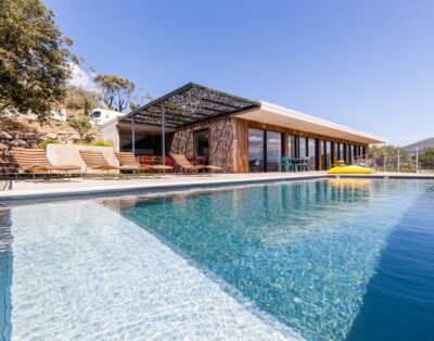 Swimming pool villa all year open in Olmeto, Piatana